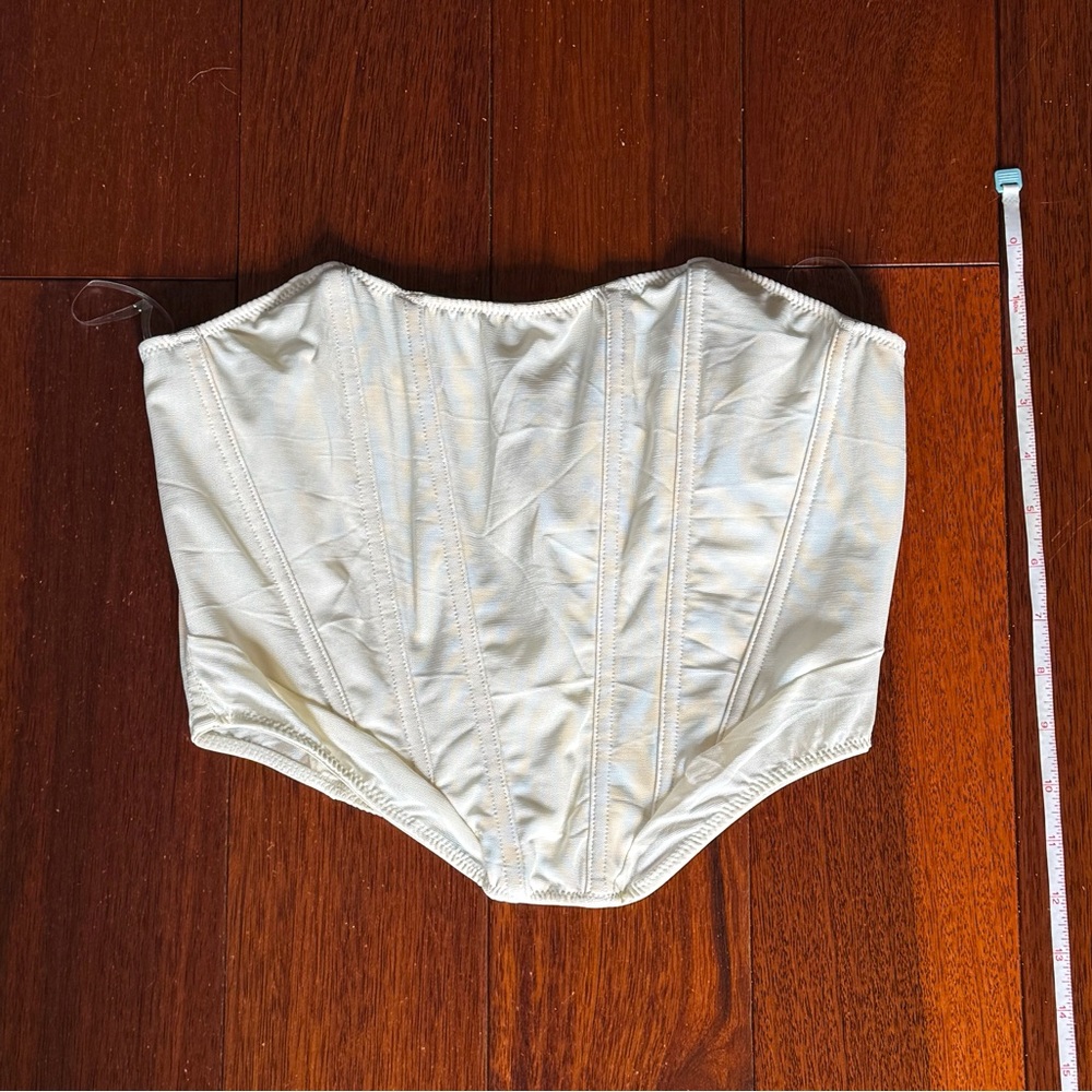 White Cropped Corset